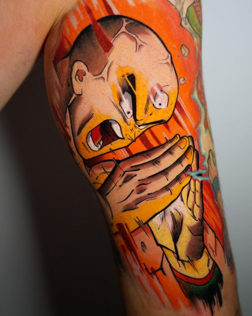 Tatouage Manga Dragon ball z  par Selbo,Suisse Porrentruy,Leto Tattoo studio
