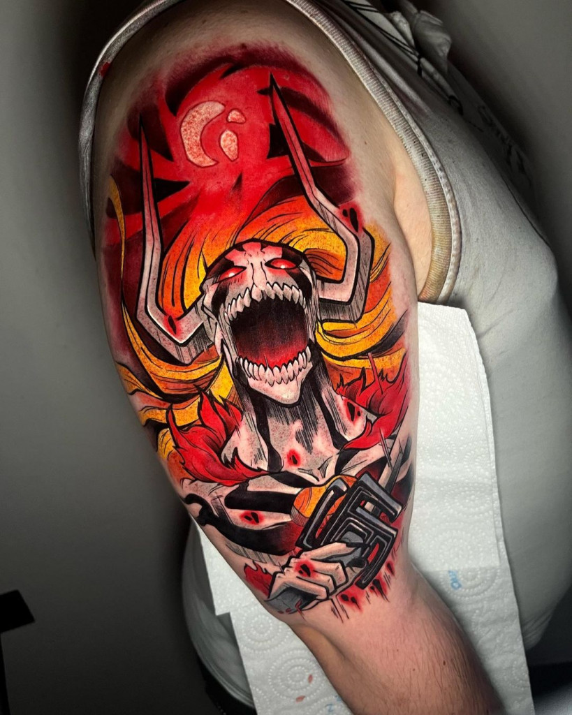 Tatouage Mangaz  par Selbo,Suisse Porrentruy,Leto Tattoo studio