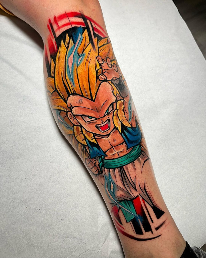 Tatouage Manga Gotrunks  par Selbo,Suisse Porrentruy,Leto Tattoo studio
