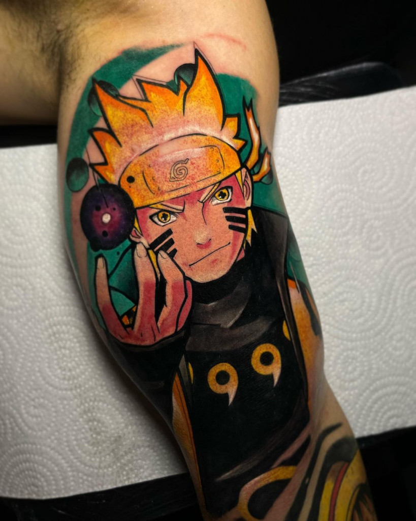 Tatouage Naruto par Selbo,Suisse Porrentruy,Leto Tattoo studio