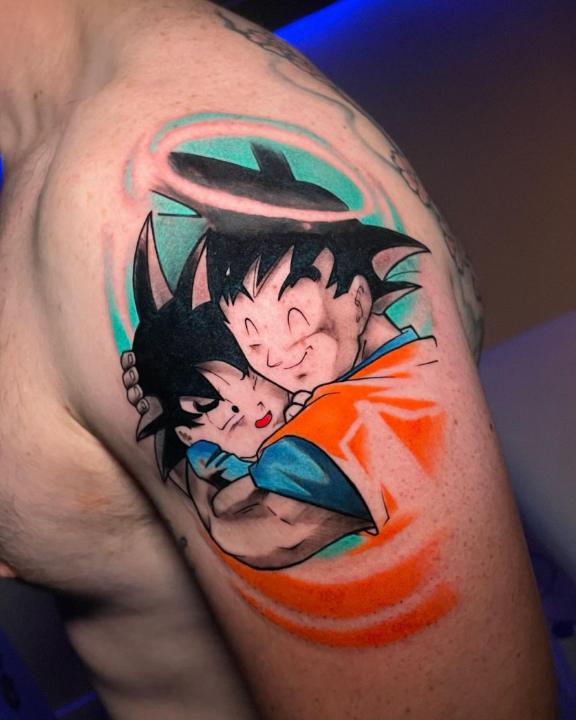 Tatouage Sangohan et Sangoku