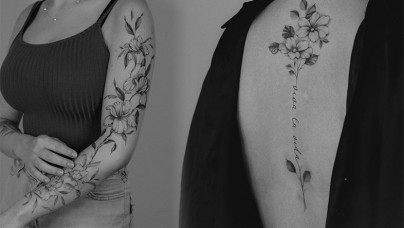 Les magnifiques tatouages floraux d'Aleksandra chez Leto Tattoo Studio Suisse