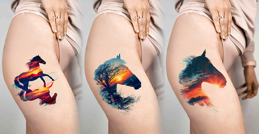 projet tattoo chevaux 