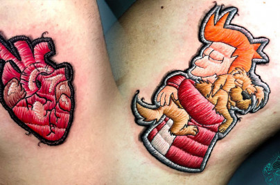 Les sublimes tatouages effet broderie de Salvatore