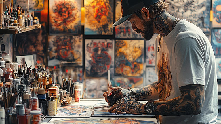 Echelle de la douleur d'un tatouage