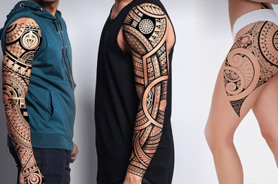 Les tatouages polynésien d'Anthony