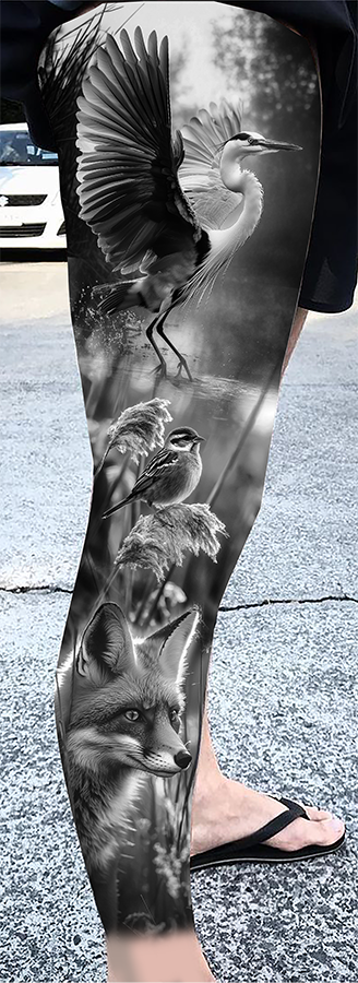 Projet tatouage héron angélique grimm