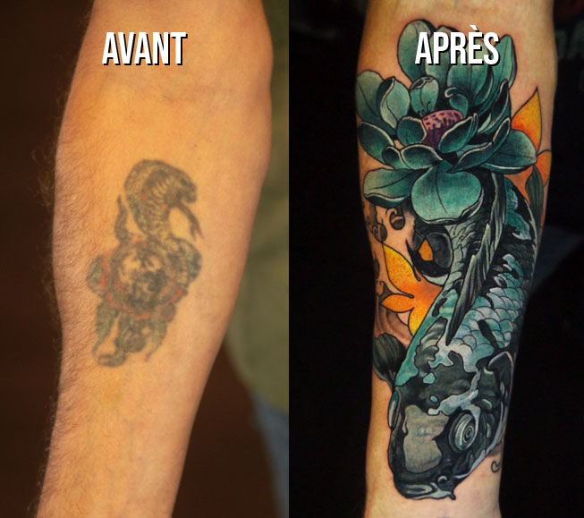 Cover de tatouage en Suisse chez Leto Tattoo Studio