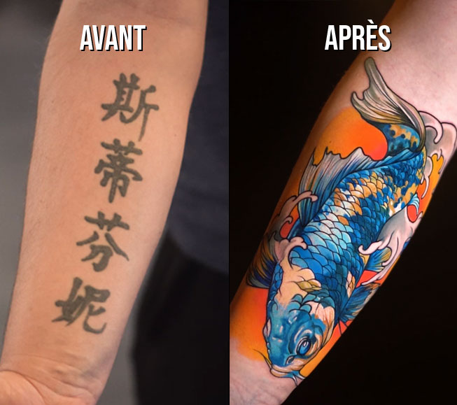 Cover de tatouage en Suisse chez Leto Tattoo Studio