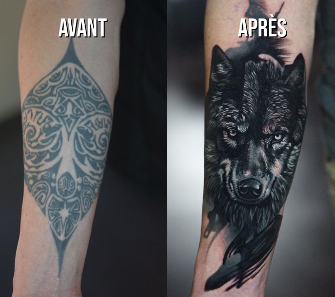 Cover de tatouage en Suisse chez Leto Tattoo Studio